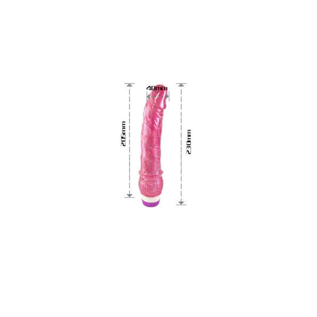 Baile Basic Line – Realistisk Dildovibrator 23 cm – Röd