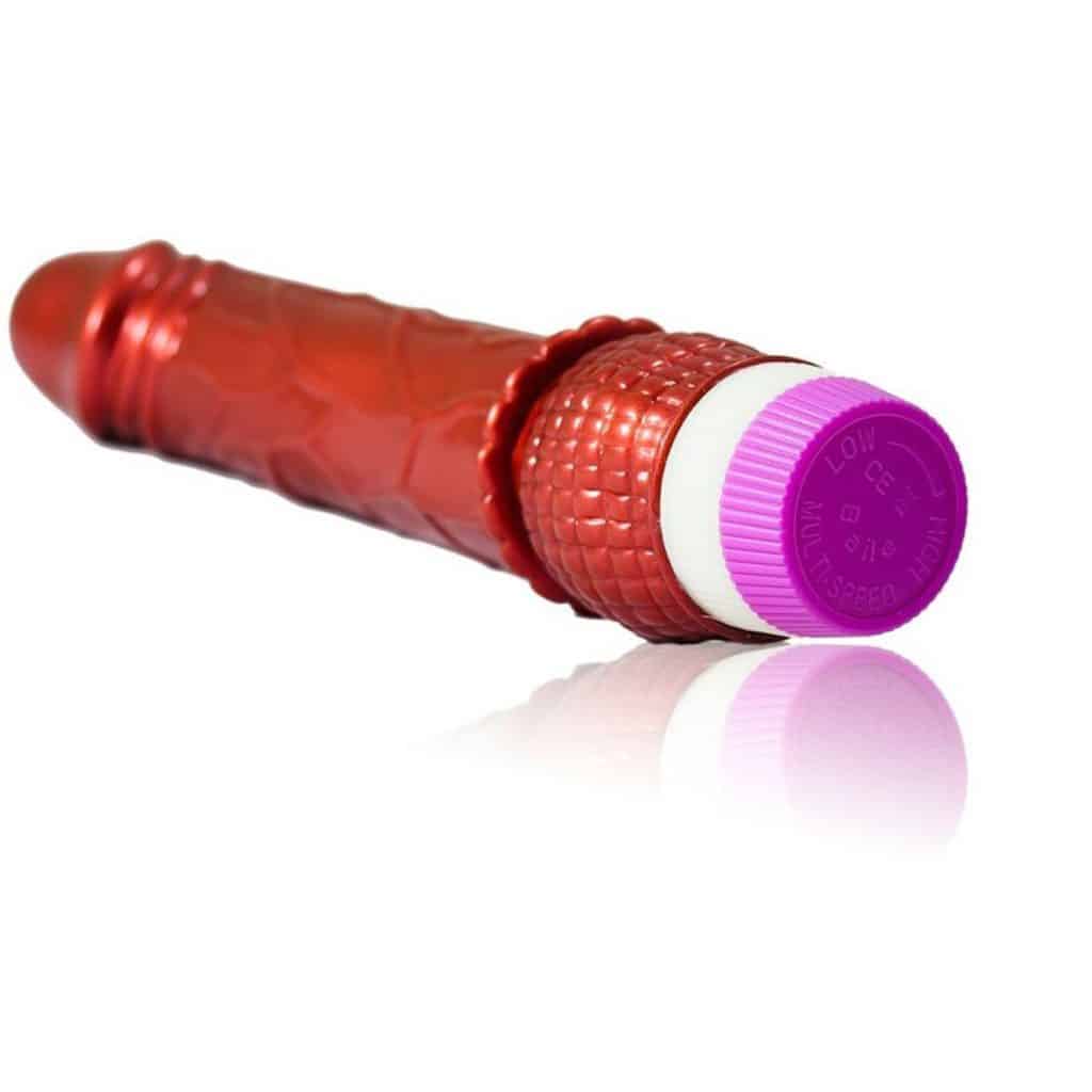Baile Basic Line – Realistisk Dildovibrator 23 cm – Röd