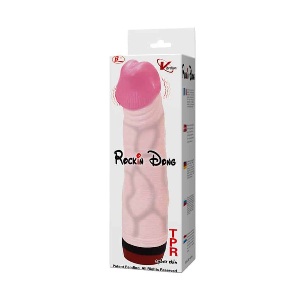 Baile Rockin Dong Penis Cyber Skin 1 Dildovibrator 21,5 cm – Beige