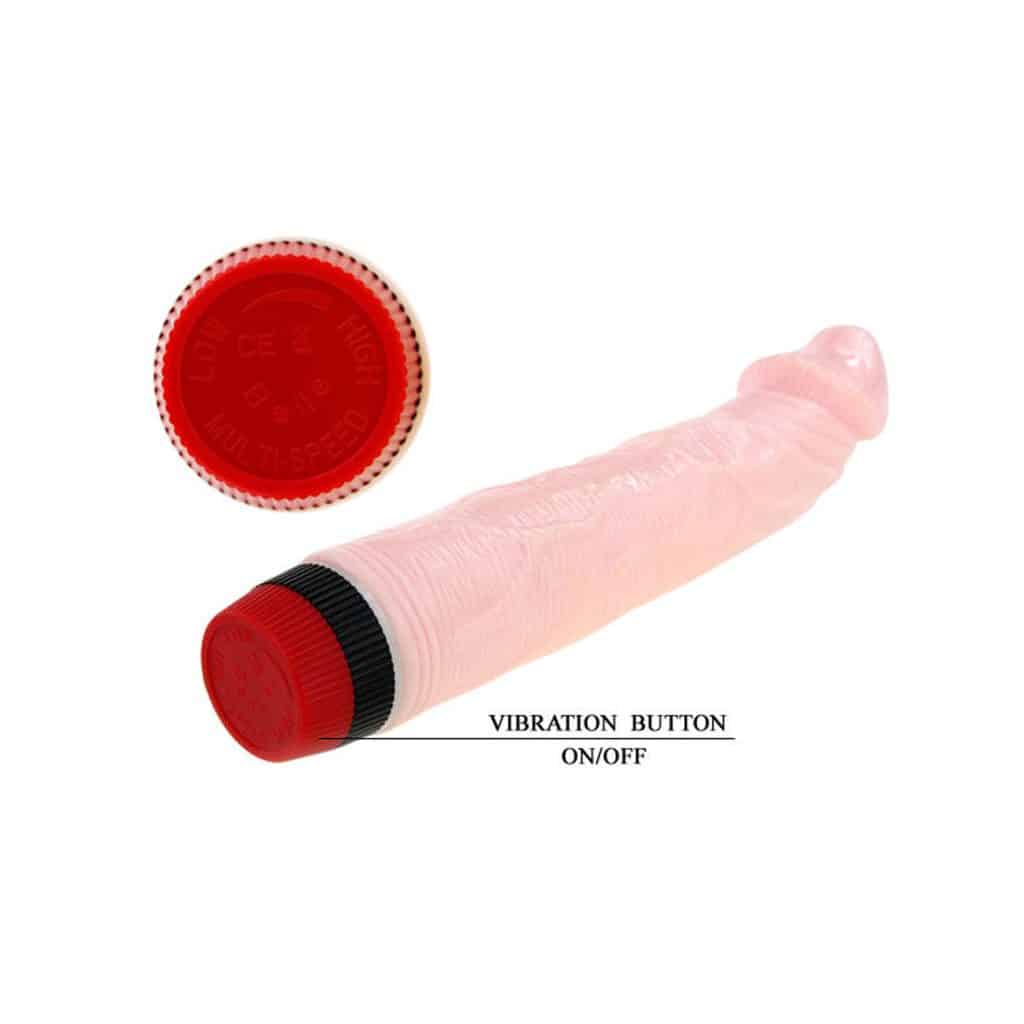 Baile Rockin Dong Penis Cyber Skin 1 Dildovibrator 21,5 cm – Beige