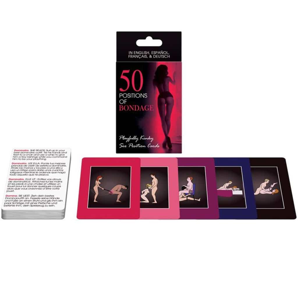 Kheper Games – 50 positioner av bondage Erotisk Kortspel –  ES/EN/DE/FR