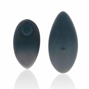 Black&Silver - Zara Ägg Vibrator med Fjärrkontroll + Svart Spetstrosa - Onesize