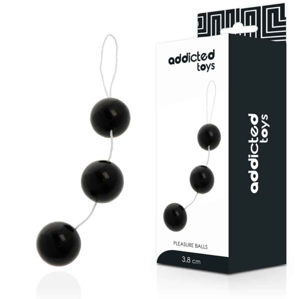 Pleasure Balls – Analkulor 15 x 3,8 cm – Svart