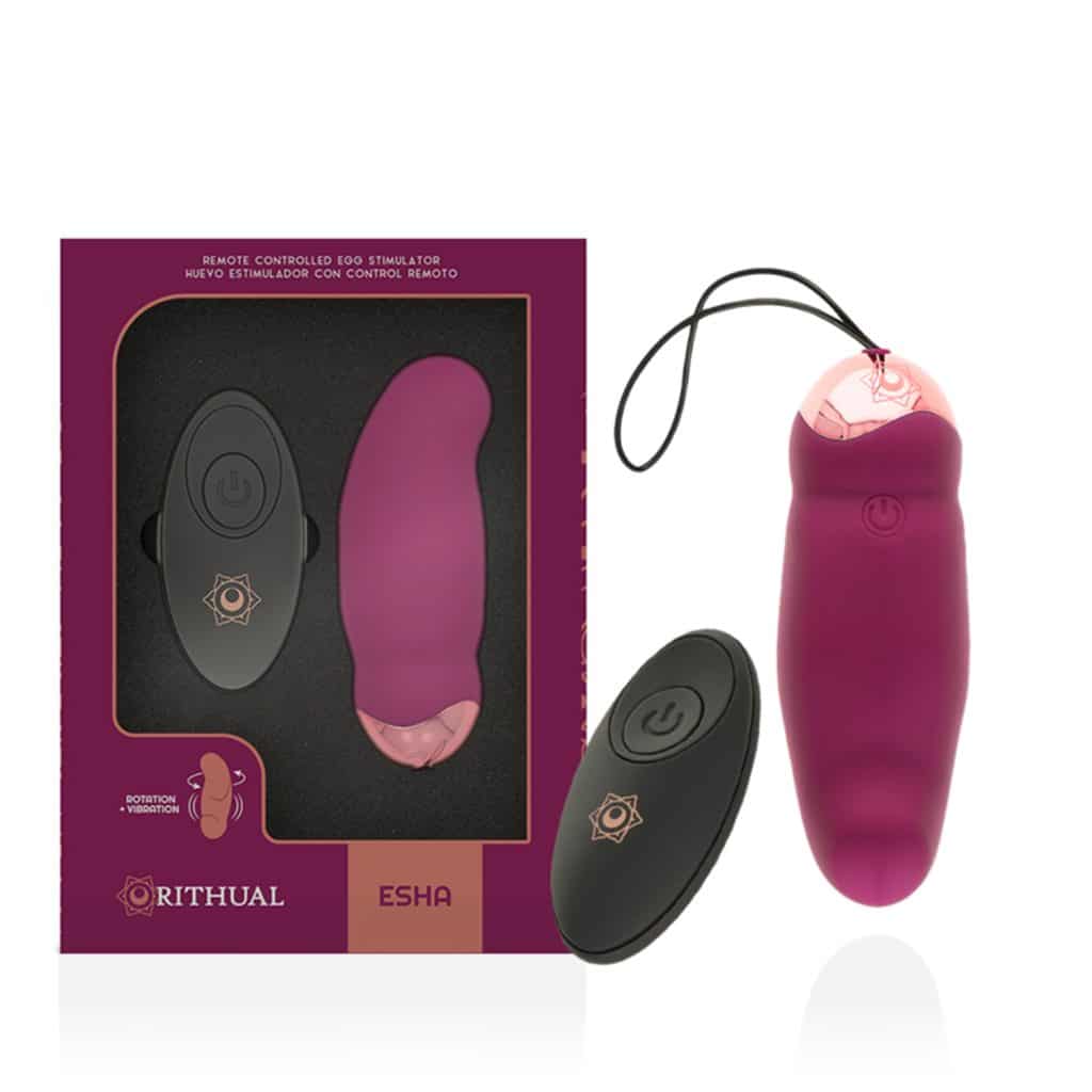 Rithual – Esha Ägg Vibrator med Fjärrkontroll Bullet Vibrator – Lila