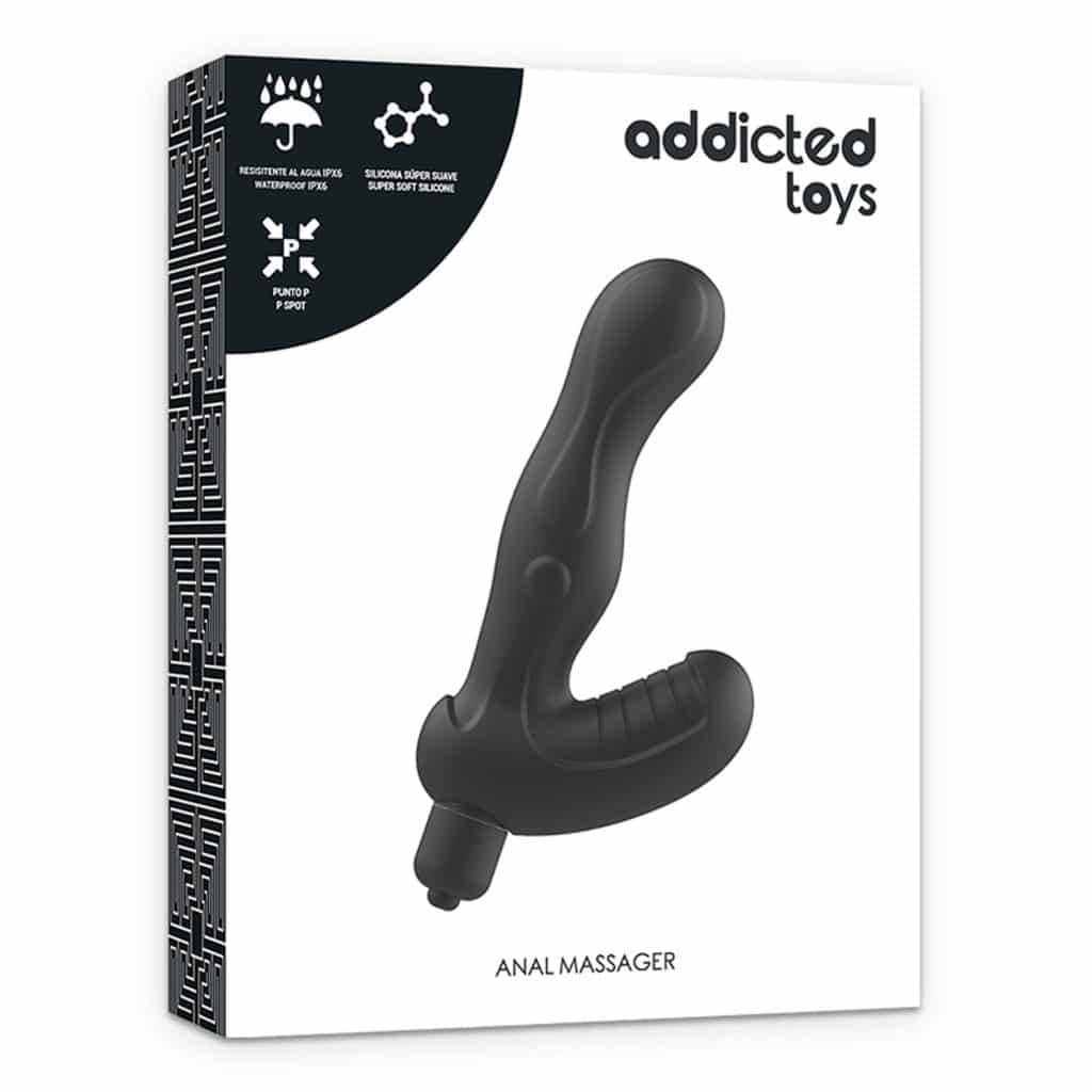 Addicted Toys – Vibe P-Spot Stimulator Prostata & Analvibrator – Svart