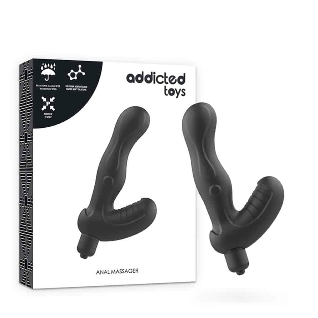 Addicted Toys – Vibe P-Spot Stimulator Prostata & Analvibrator – Svart