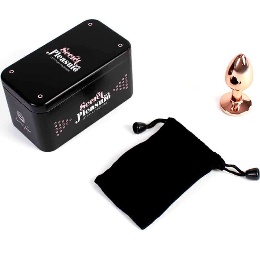 Plug&Play Limited Edition Buttplug – Roséguld Analplugg i metall 7 cm – Small