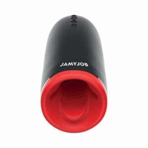 Jamyjob - Fleshlight Spin-X Värme & Rotation Masturbator - Svart/Röd