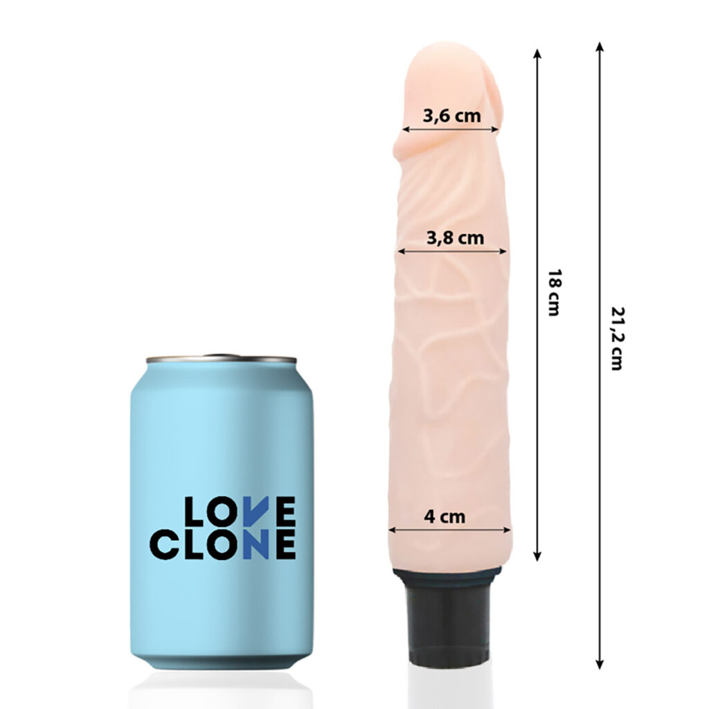 Loveclone – Finn Realistisk Självsmörjande Dildovibrator 21,2 cm