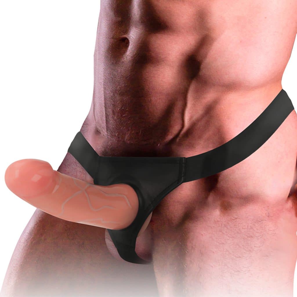 Intense – Hollow Strap-on Sele med Dildo Penisförlängare 16 x 3 cm