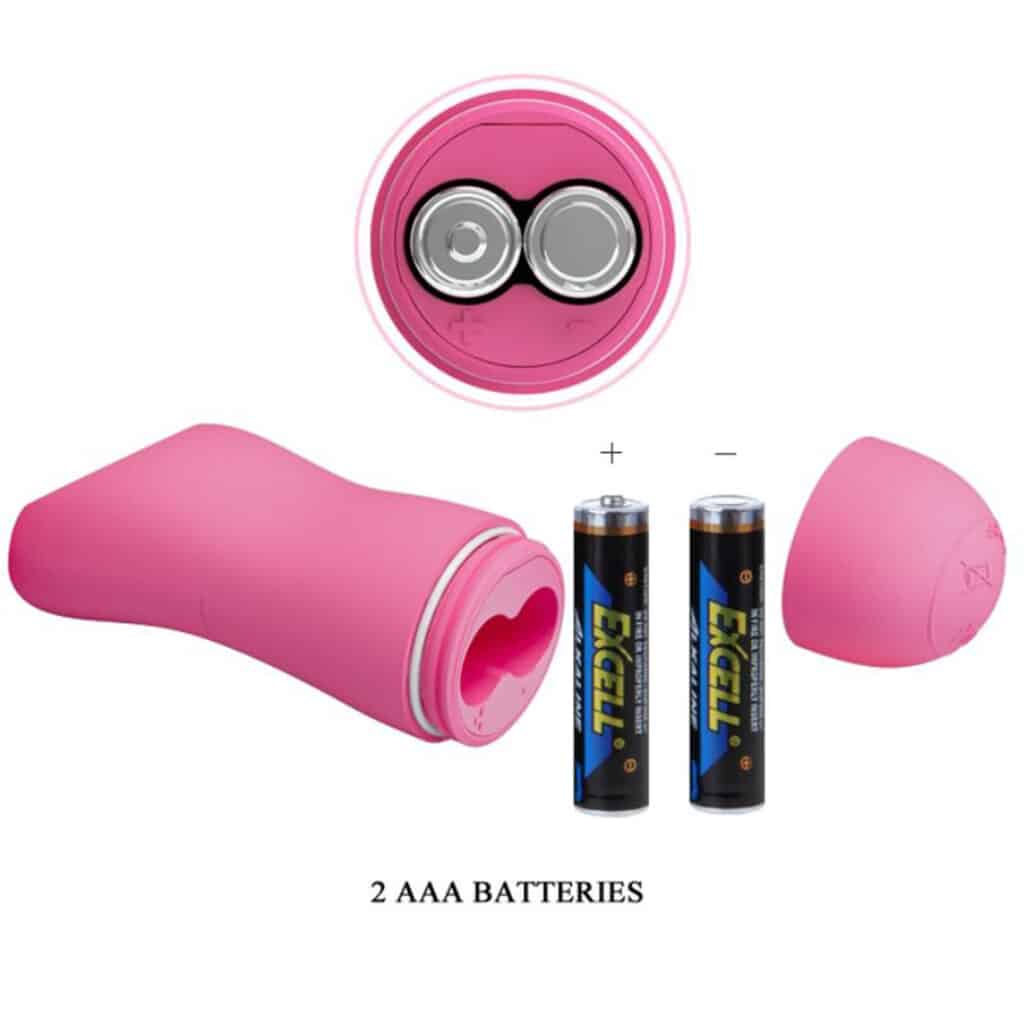 Romantic Wave Vibrating & Eletric Shock Nipple Clamps – Vibrerande Bröstklämmor – Fuchsia