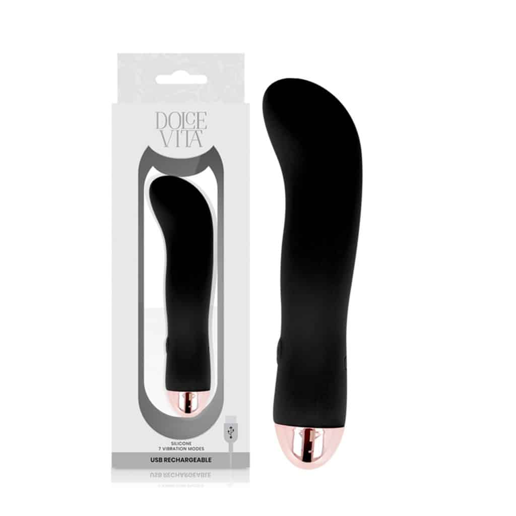 Two – Uppladdningsbar Vibrator med 7 Hastigheter – Svart