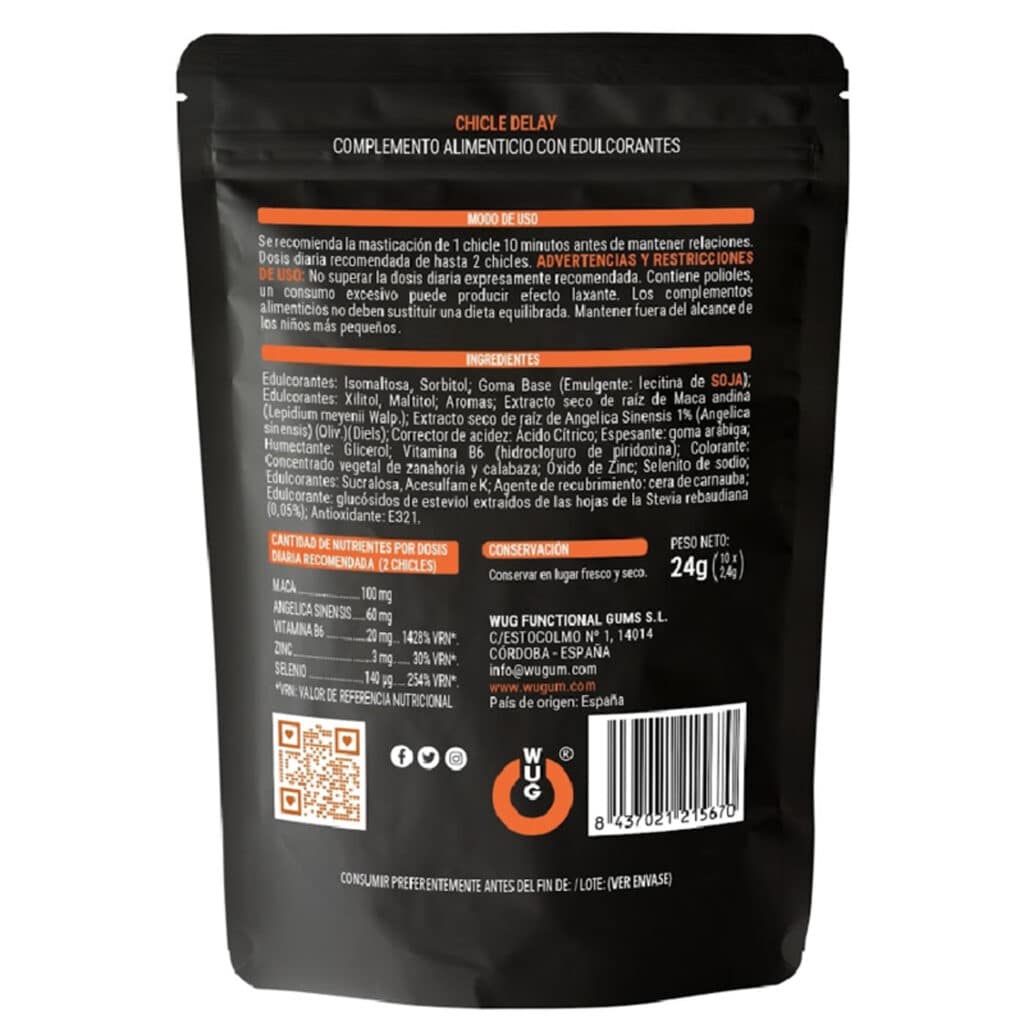 Cum Gum Delay Tuggummi – Ökar Libido & fördröjer utlösning 10 st