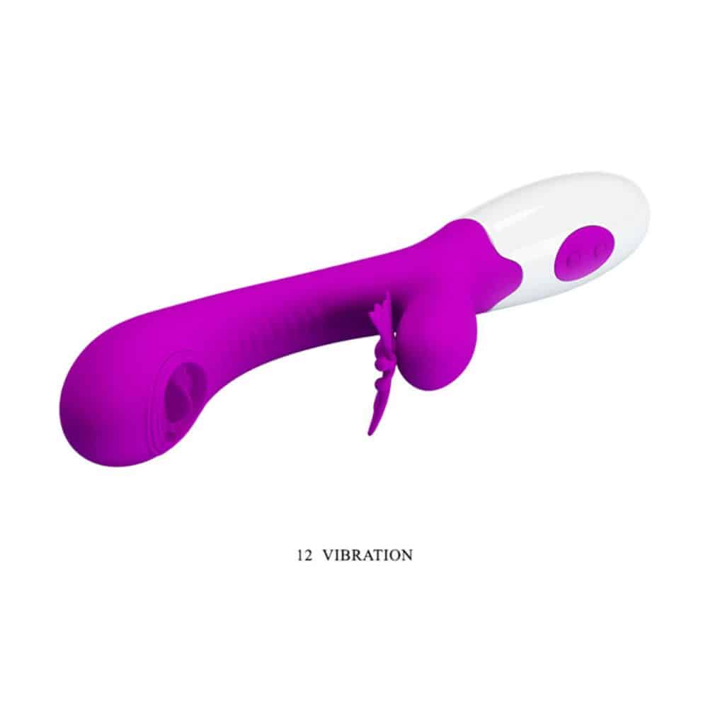 Lick & Tongue – Fjäril & Rabbit Vibrator – Lila