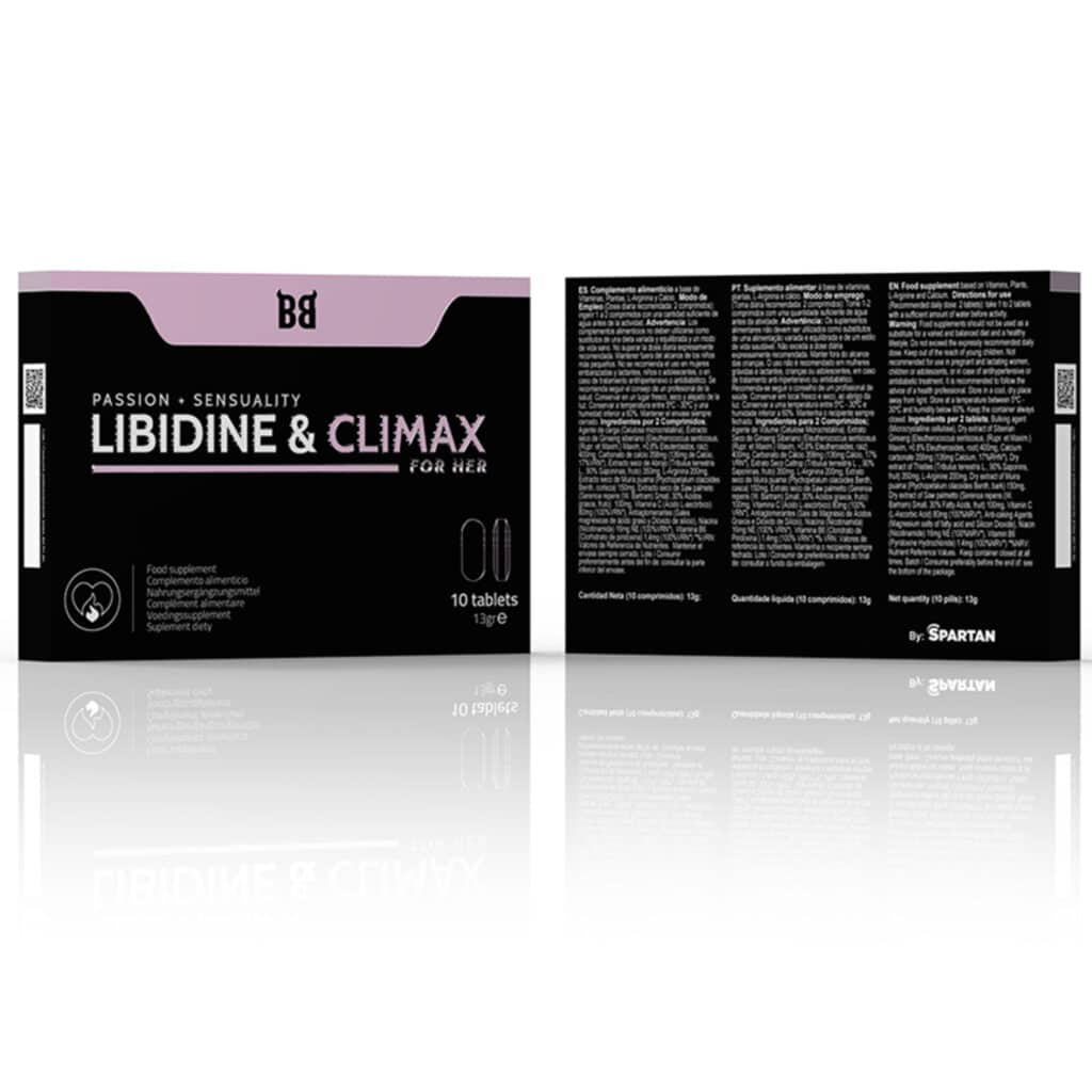 Libidine & Climax – Ökar sexlusten + Intensivare orgasmer – Kosttillskott för kvinnor – 10 tabletter