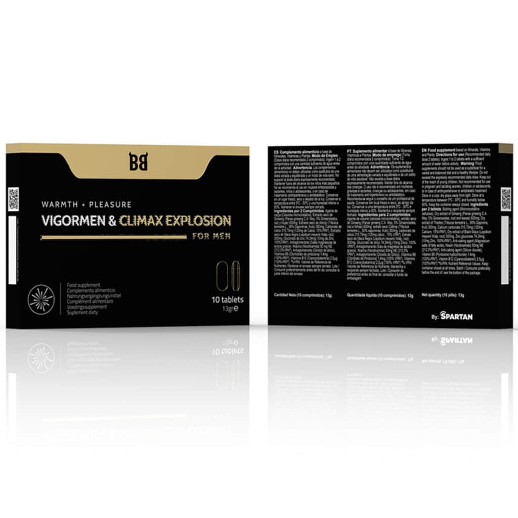 Starkare & Långvarig Erektion + Intensivare orgasmer – Kosttillskott för män – 10 tabletter