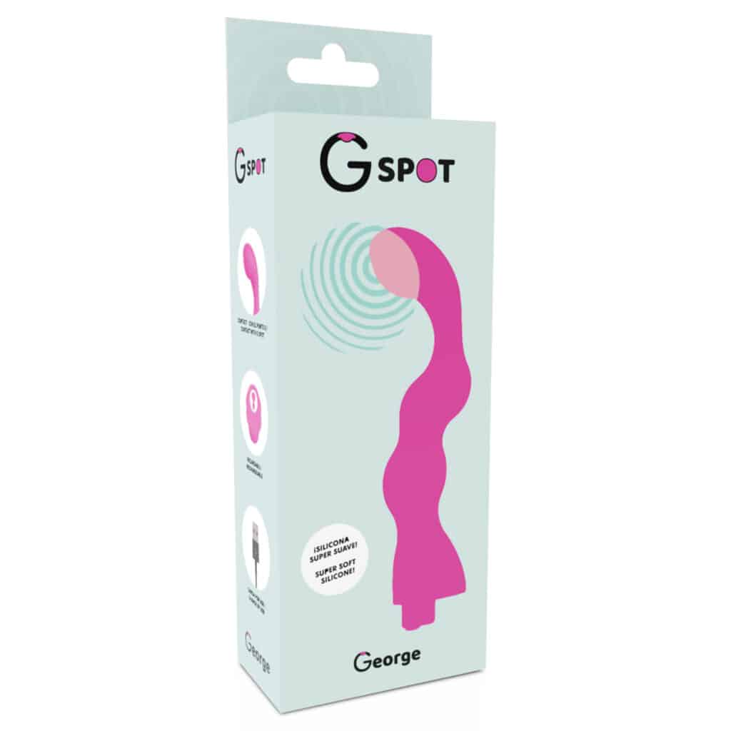 George – Tystlåten G-Spot Vibrator med 10 vibrationslägen – Rosa