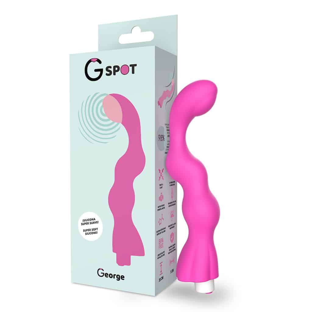 George – Tystlåten G-Spot Vibrator med 10 vibrationslägen – Rosa