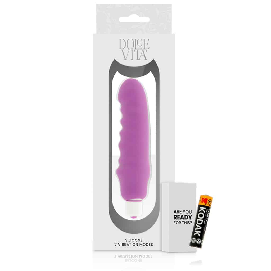 Genius – 2i1 Vibrator i Silikon – Lila