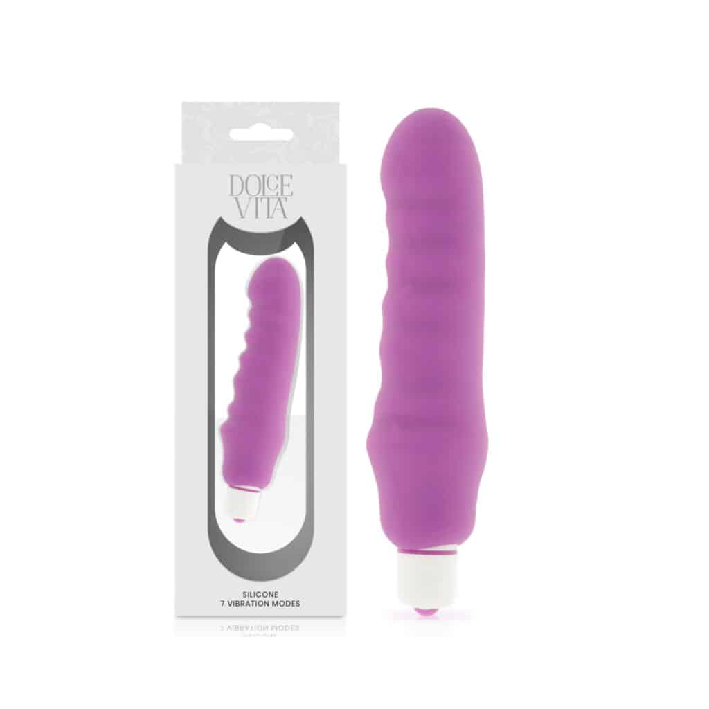 Genius – 2i1 Vibrator i Silikon – Lila