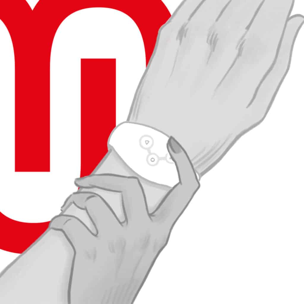 Klocka – Fjärrkontroll med Watchme Wireless Technology – Snowy White