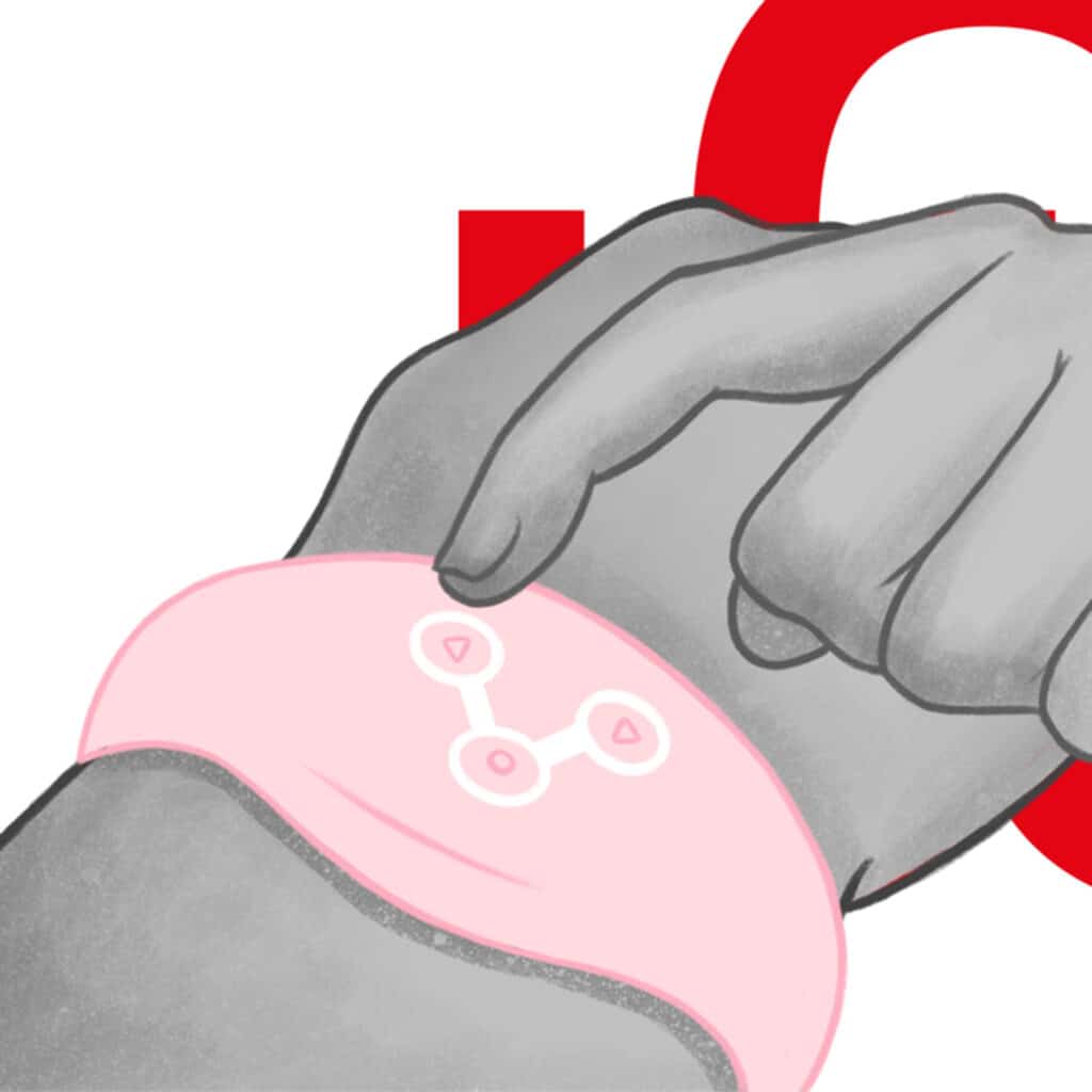 Klocka – Fjärrkontroll med Watchme Wireless Technology –  Soft Pink