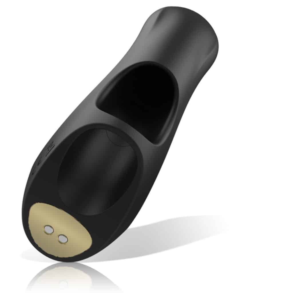 Suction & Klitoris Stimulator – Finger & Lufttrycksvibrator – Svart