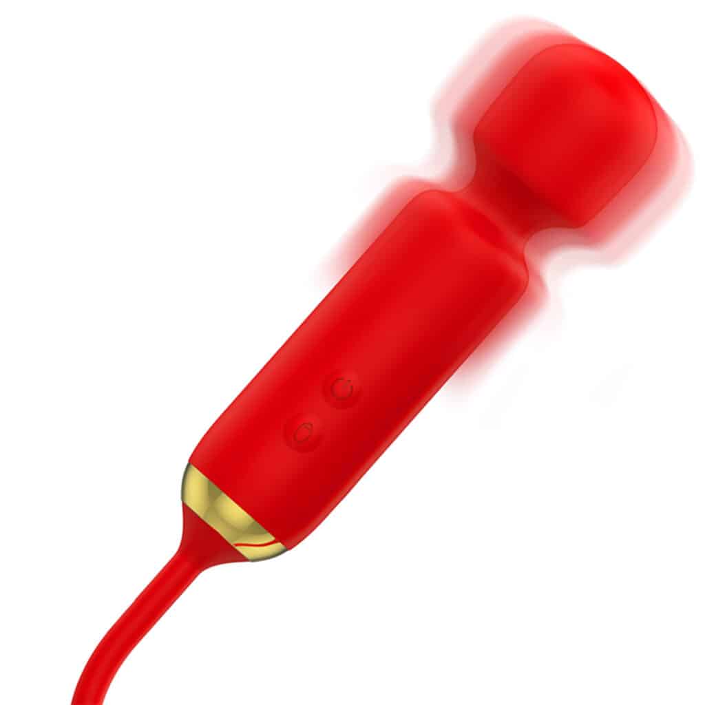 Double Pleasure Wand – Toscana Massagestav + Up and Down – Röd