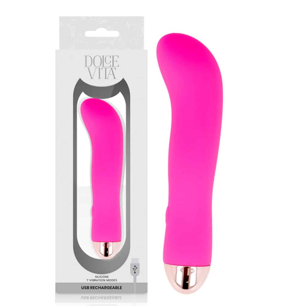 Dolce Vita Two – Uppladdningsbar Vibrator med 7 Hastigheter – Rosa