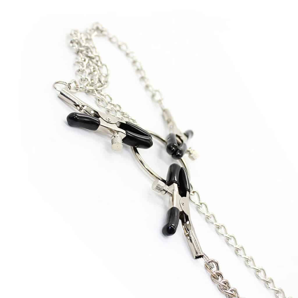 Öhmama! Fetish Nipple Clamps – 3i1 Bröstklämmor i metall