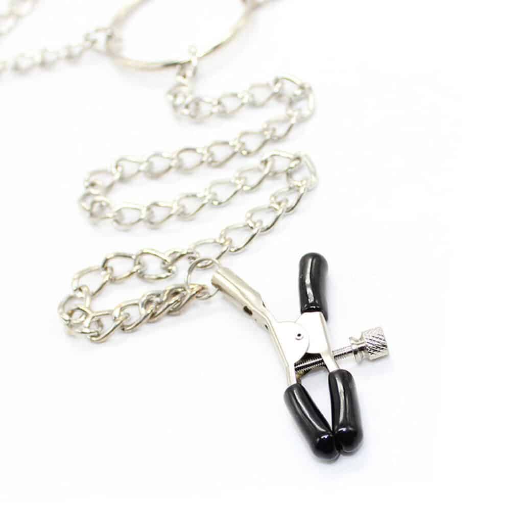 Öhmama! Fetish Nipple Clamps – 3i1 Bröstklämmor i metall