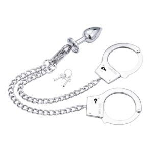 Öhmama! Fetish Handbojor med Metallkedja & Analplugg