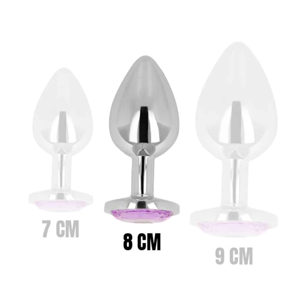 Öhmama! Analplugg med Lila Kristalldiamant 8 cm – Medium
