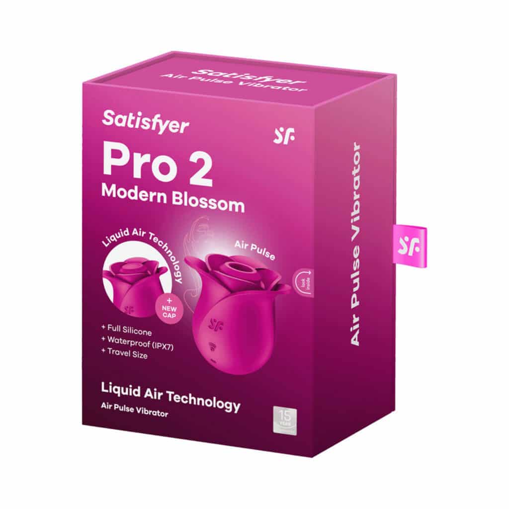 Satisfyer – Air Pulse Pro 2 Modern Blossom Vibrator Trycksvågsvibrator – Rosa