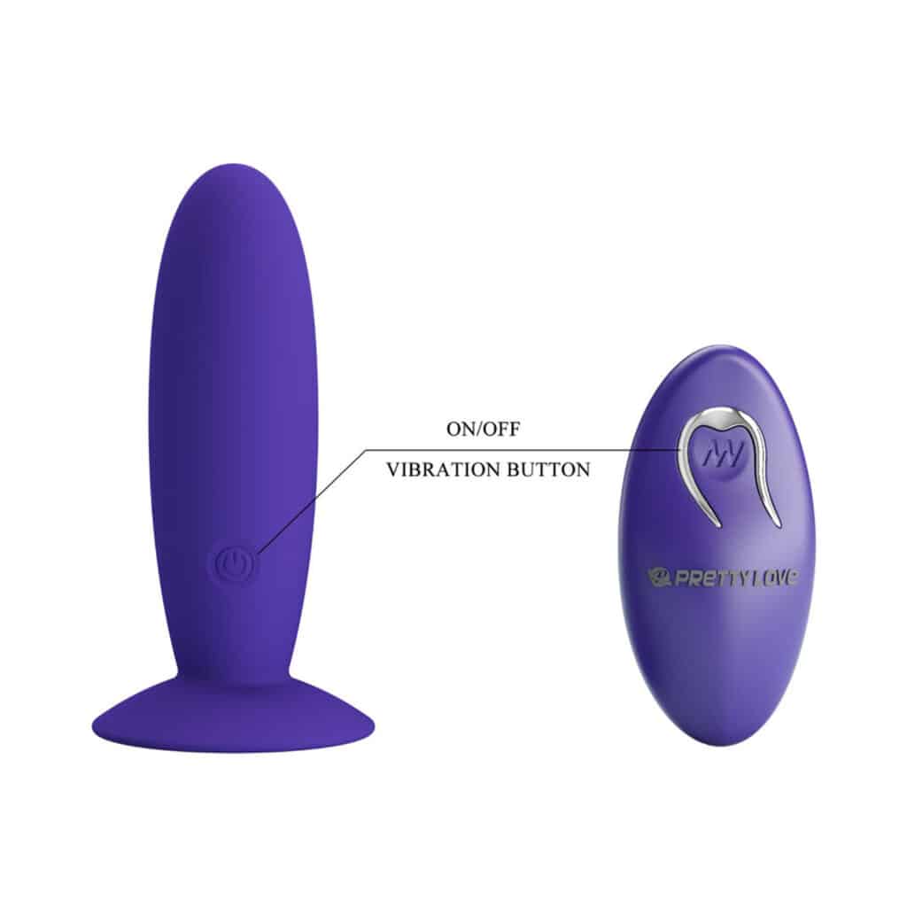 Pretty Love Youth – Analplugg med Vibrator & Fjärrkontroll – Buttplug Lila