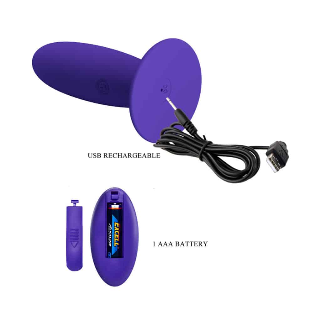 Pretty Love Youth – Analplugg med Vibrator & Fjärrkontroll – Buttplug Lila