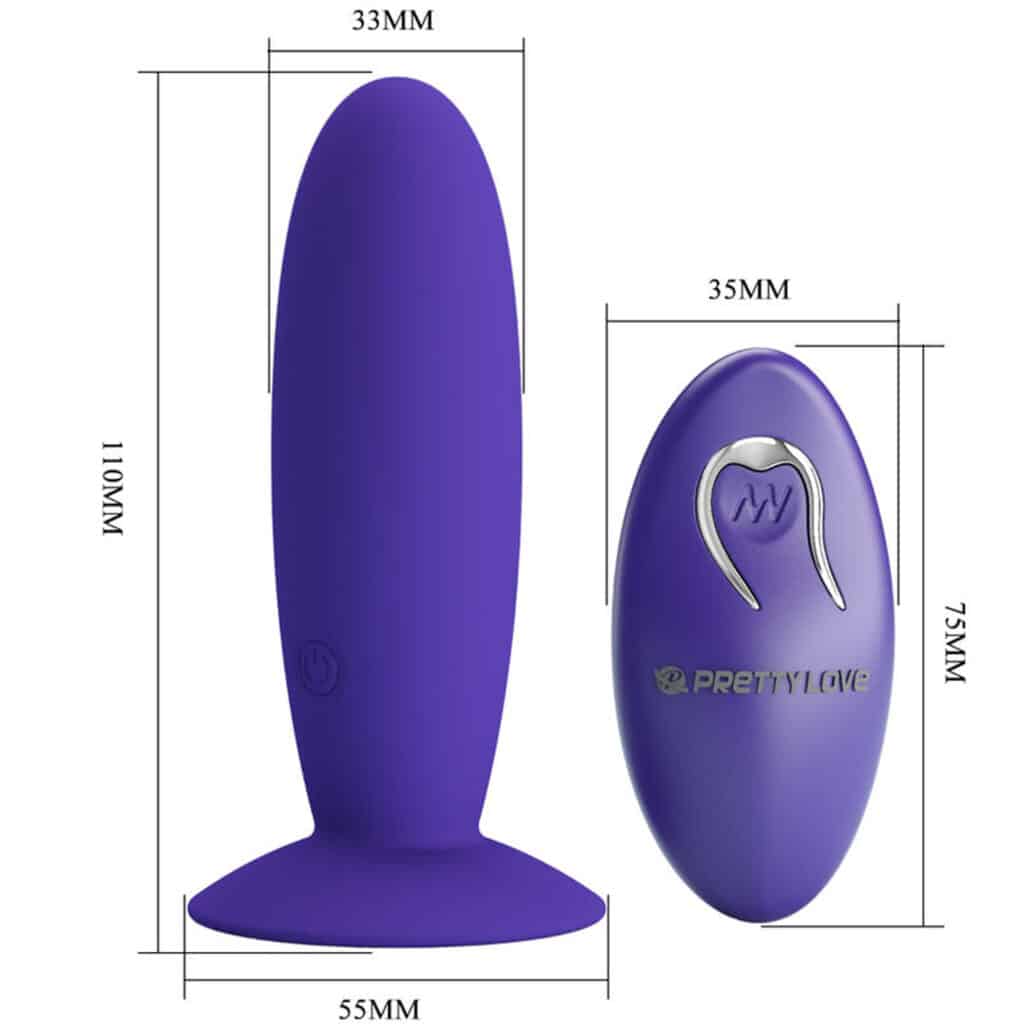 Pretty Love Youth – Analplugg med Vibrator & Fjärrkontroll – Buttplug Lila