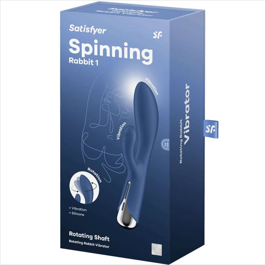 Satisfyer – Spinning Rabbitvibrator 1: Klitoris- & G-punktsstimulering – Blå