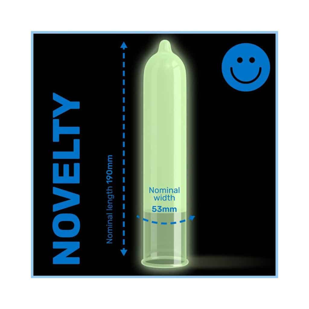 Pasante – Glow in the Dark Kondomer 12-pack