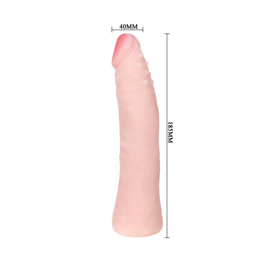Baile Realistisk Skin Touch Silikon Dildo 19 cm