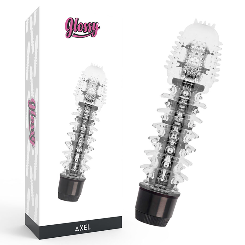 Glossy Axel Vibrator Svart