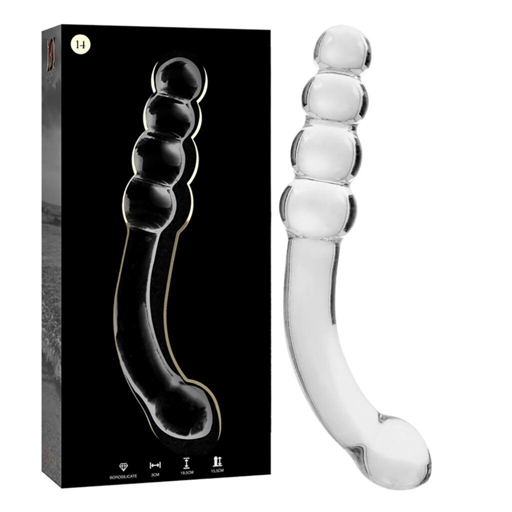 Nebula Series By Ibiza – Model 14 Glasdildo Klar 18,5 cm
