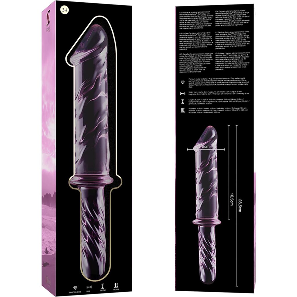 Nebula Series By Ibiza – Model 24 Glasdildo Rosa 28,5 cm