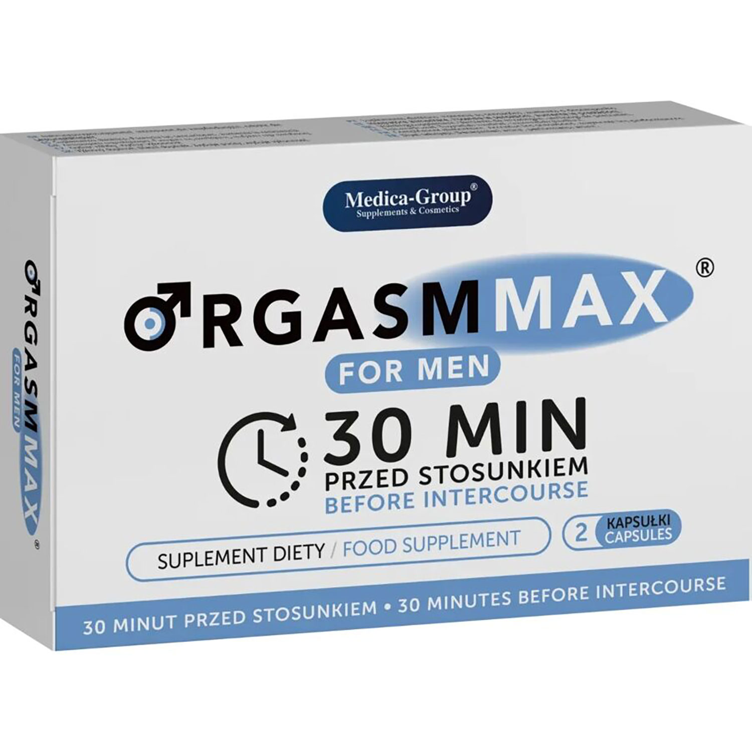 Medica Group Orgasm Max Kosttillskott för Män 2 Kapslar